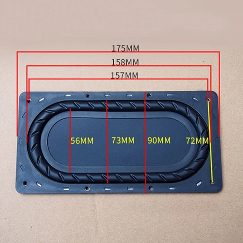 2 шт. 60 мм/42x87 мм/72x135 мм/66x76 мм/69x103 мм/90x125 мм бас-динамик пассивный радиатор вспомогательный бас-динамик резиновая Вибрирующая пластина - Цвет: 90x175mm