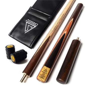 

CUESOUL 57" 3/4 Snooker Cue With Extension/Joint Protector Packed in Leatherette Cue Bag Handcraft