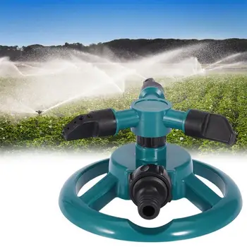 

Garden Sprinklers Automatic Watering Grass Lawn 360 Degree 3 Nozzle Circle Rotating Irrigation System Home Garden Tool