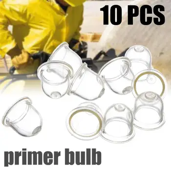 

10Pcs/Set 19mm Transparent Fuel Pump Carburetor Primer Bulb For Chainsaw Mower Blower Hedge Strimmer Clear tool