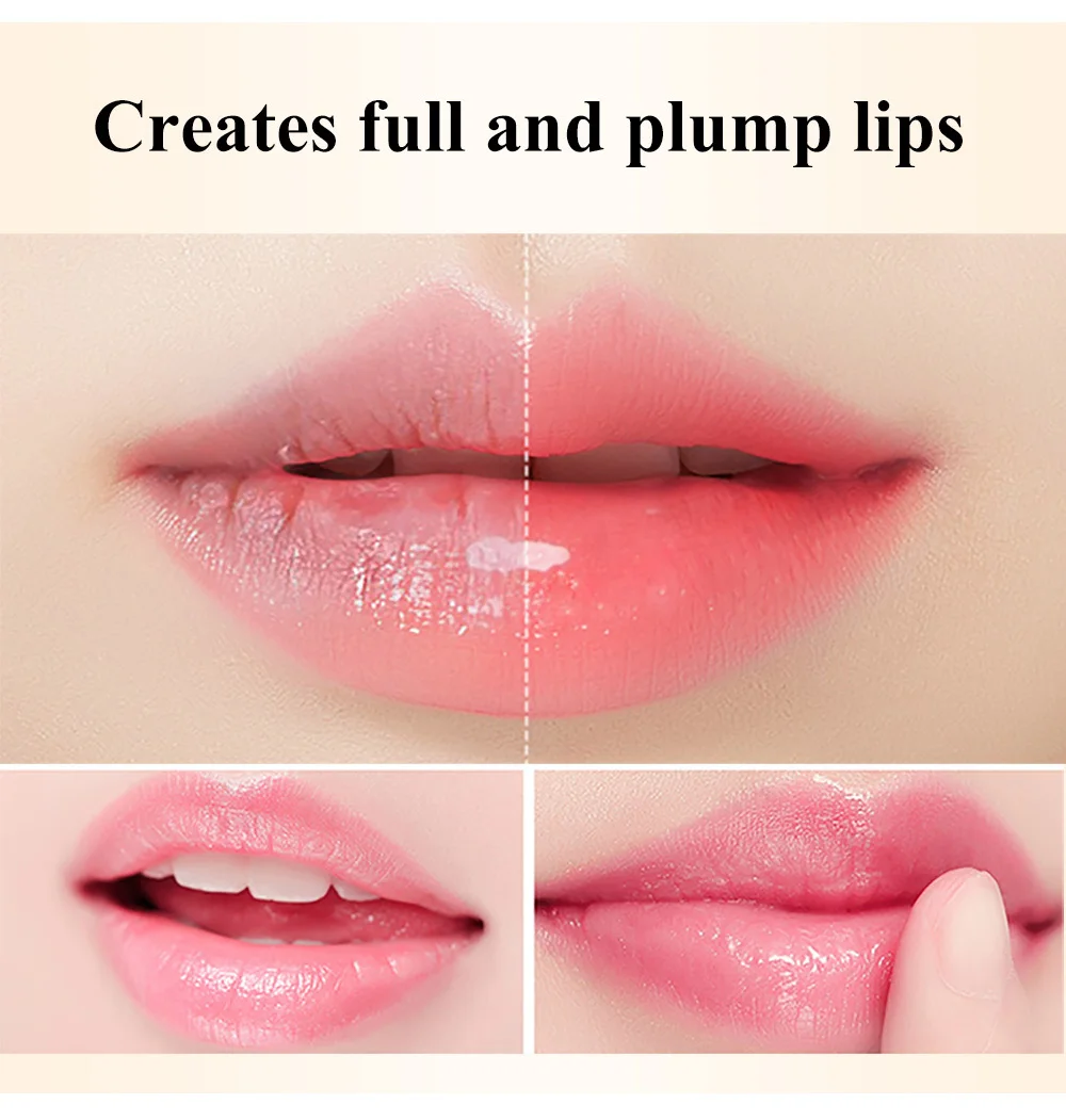 LANBENA Rose Lip Balm Natural Extract Fade Lip Lines Long-lasting Nourishing Lip Plumper Relieve Dryness Lip Care Daily Use