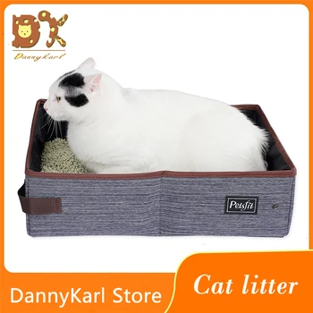 

DannyKarl High Quality Collapsible Litter Box Can Be Stored For Portable Cat Litter Cat Potty Cat Toilet