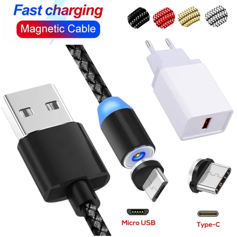 

Magnetic USB Cable Fast charging Charger LED Cable For Huawei honor 10i 20 7C 7A pro 8X 8A 8C 8S 7X 6X 5A P SMART 2019 Y5 Y6 Y7