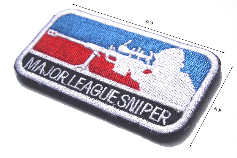 Sniper Major League липучка нарукавная эмблема вышитая Боевая нашивка в армейском стиле наклейки на рюкзак 3 цвета