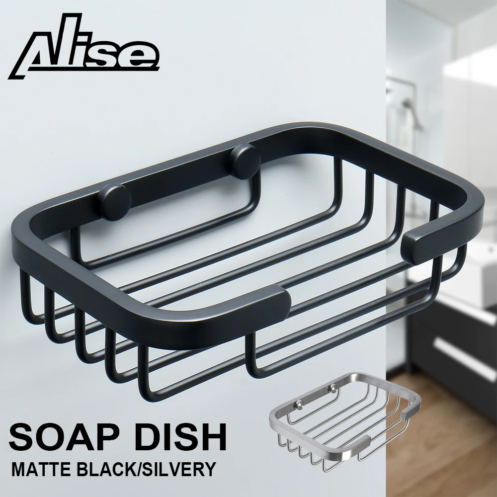 Glass Soap Dish Stainless Steel 304 Brushed Soap Holder for Bathroom and Shower 