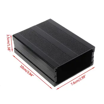 

New Black 100x76x35mm Corrosion Resistant Aluminum Split Body Aluminum Box Enclosure Case Project Electronic DIY