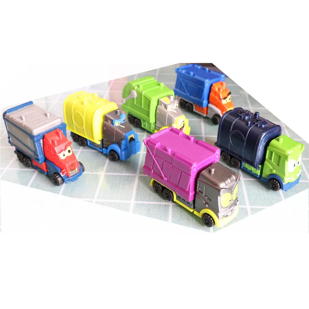 

1pcs Superzings Garbage Truck Vehicles Model Toy Compatible 3cm Superzings Zomlings Anime Trush Action Figures Kids Xmas Gifts