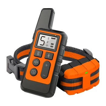 

Portable USB Rechargeable Dog Training Collar Obedience LCD Display Anti Bark Press Button Electric Shock Smart Remote Control