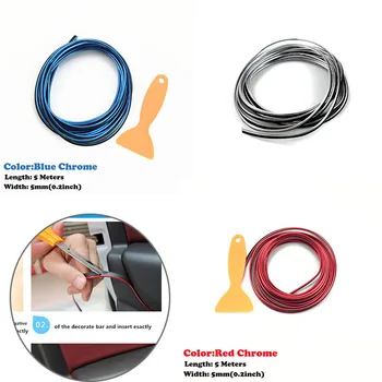 

5Meter Car Accessories Interior Decoration Strip For DACIA SANDERO STEPWAY Dokker Logan Duster Lodgy