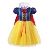 Kids Girl Dress Snow White Princess Fancy Dresses Children Party Cosplay Costume Bow Patchwork Role Playing Frocks Outfits 1-10Y ► Photo 3/6