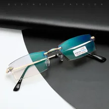 Без оправы сплав гибкие оптические очки оправа, оправа для очков градусов Точка Очки прописные очки близорукость очки