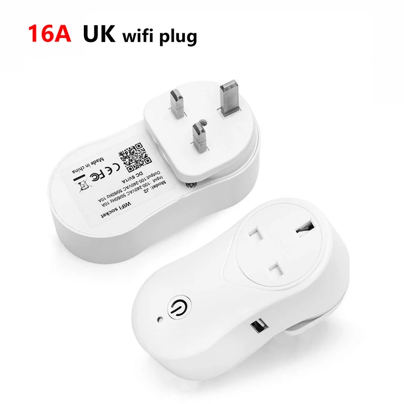 16A UK plug AVATTO стандарт ЕС/Великобритания/США Wifi умная вилка с usb-портом, беспроводная умная wifi розетка работает с Alexa Google Home Audio - Цвет: 16A UK plug