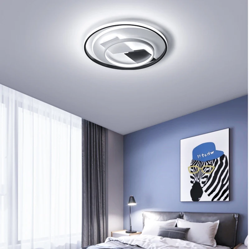 Chandelierrec, современный светодиодный потолочный светильник, Lampara de techo, для гостиной, спальни, низкие потолки, AC90-260V, домашний светильник, потолочный светильник
