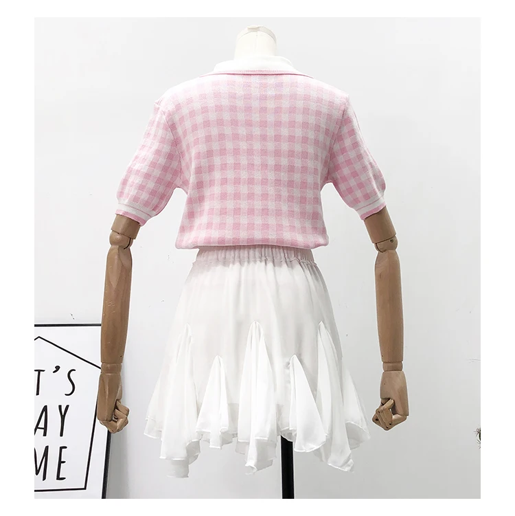 HELIAR юбка с оборками, трапециевидная Мини Повседневная пляжная юбка, южнокорейская Однотонная юбка, Студенческая юбка с высокой талией, 2019