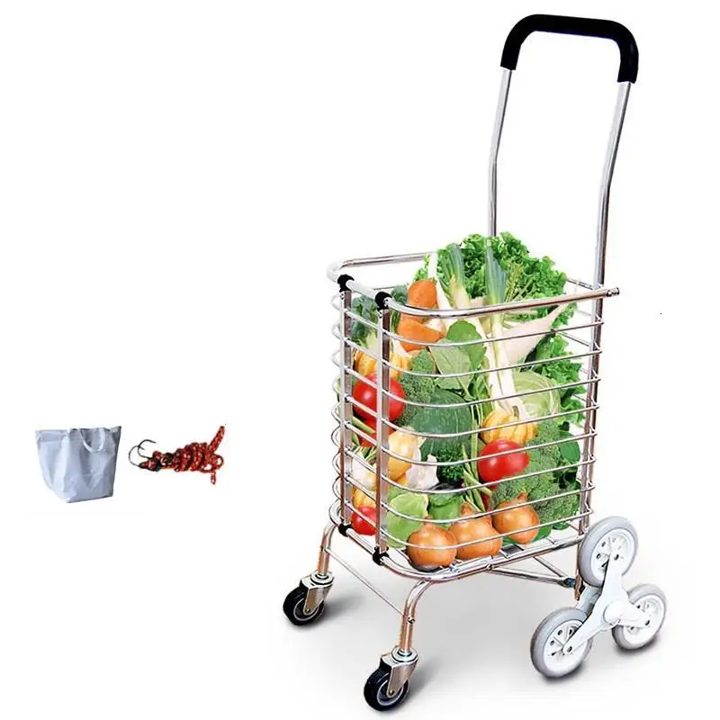 Carro Verdulero winkelwgen Mesa Cocina Carrello Cucina Chariot De Courses Avec roulets, тележка для кухонного стола - Цвет: Version S