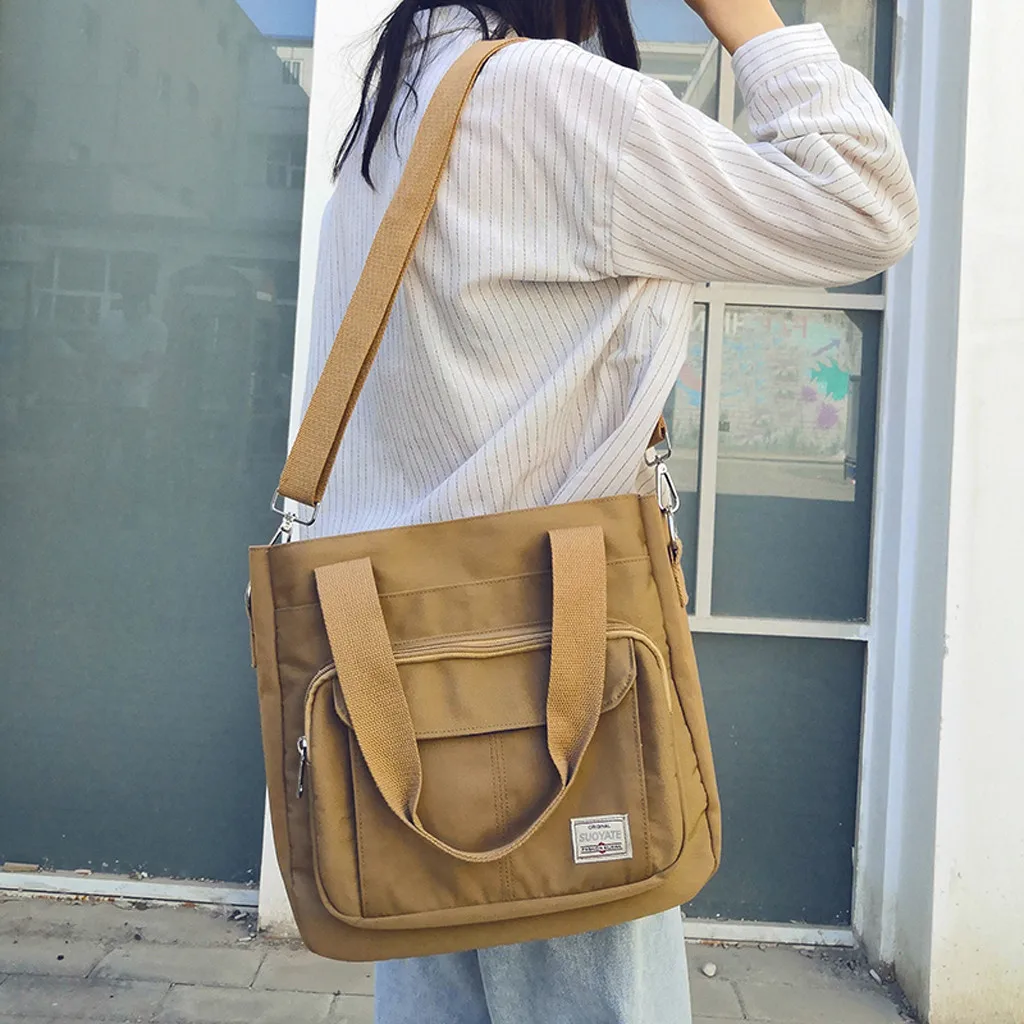 Для женщин Дамская мода нейлоновая сумка на одно плечо Водонепроницаемый Курьерские сумки Сумки Bolsa Feminina