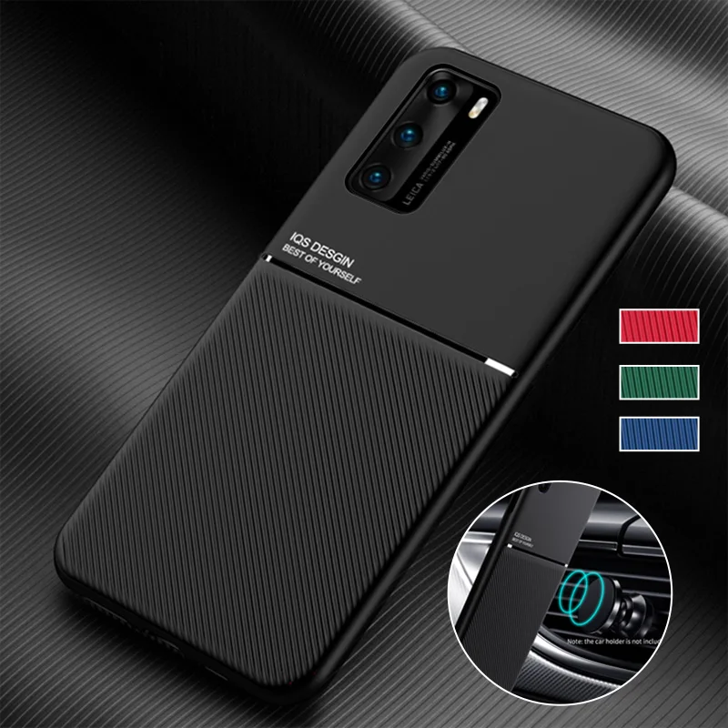 Магнитный матовый чехол для Huawei P40 P30 P20 Pro Mate 20 30 10 Lite Роскошный телефона Honor 30S Nova 7 8
