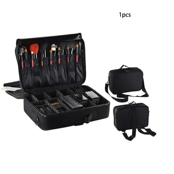 

Makeup Tool Bag Medium Three Tier Waterproof Oxford Waterproof Cosmetic Case Beauty Brush Organizer Makeup Bag