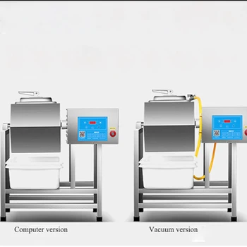 

Commercial small stainless steel vacuum meat curing machine fried chicken burger shop computer version vertical curing machine