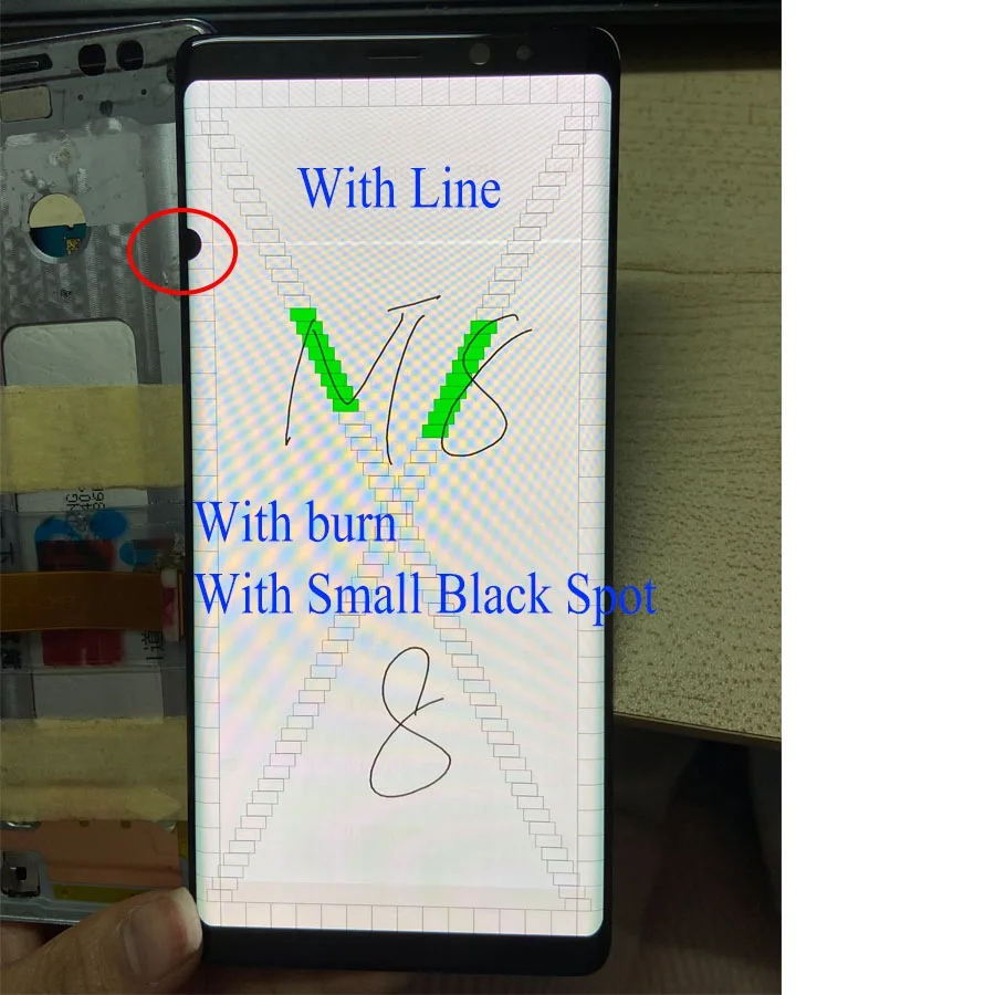 

AMOLED For Samsung Note 8 LCD Display Touch N950 LCD Display For Samsung Note8 Dead pixels Lcd Display +Touch Screen Digitize