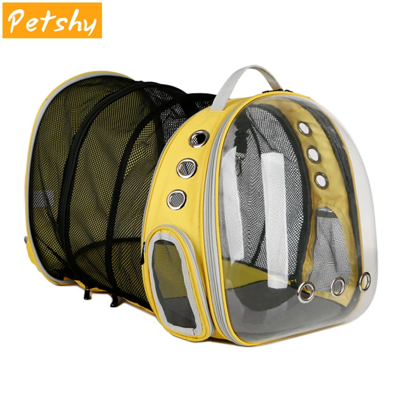 

Petshy Pet Dog Carrier Backpack Outdoor Travel Breathable Puppy Cat Backpack Carrying Bags Portable Carry House for Small Dogs