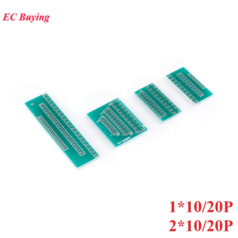 Плата адаптера PCI с однорядным двухрядным контактом 1 27 мм 2 0 54 1*10P 1*20P 2*10 2*20P 10 шт. |