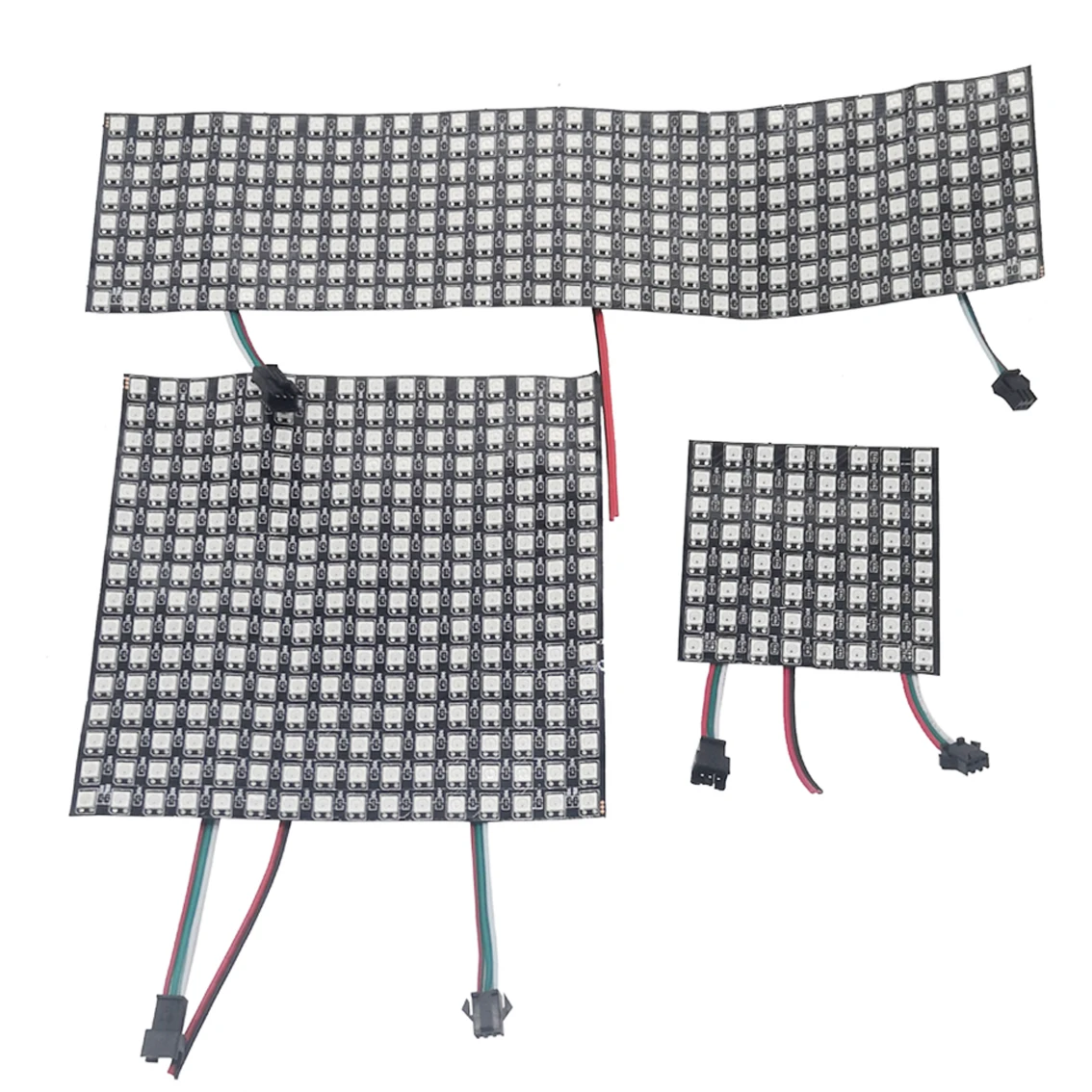 5V WS2812B LED Digital Flexible Individually Addressable Led Panel Light WS2812 8x8 16x16 8x32 Module Matrix Screen