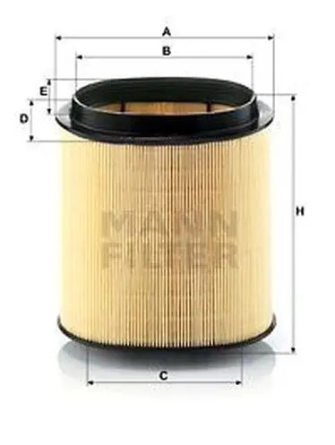 Фильтр воздушный PORSCHE 911/PANAMERA 3.4-4.8 08 MANN-FILTER C18
