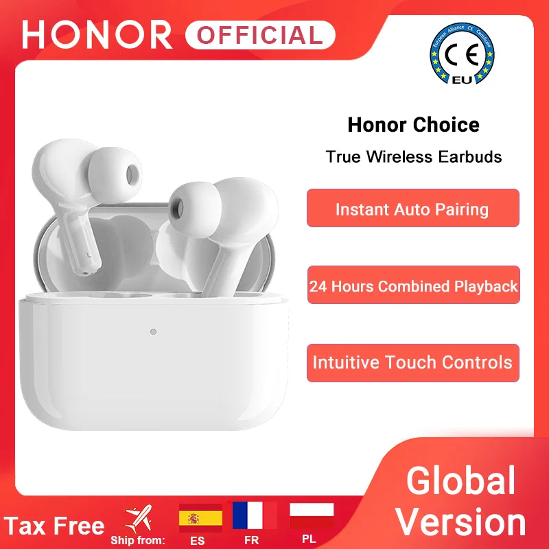 Global Version Honor Choice True Wireless Earbuds TWS Wireless Bluetooth Earphone Dual-microphone Noise Reduction Bluetooth 5.0