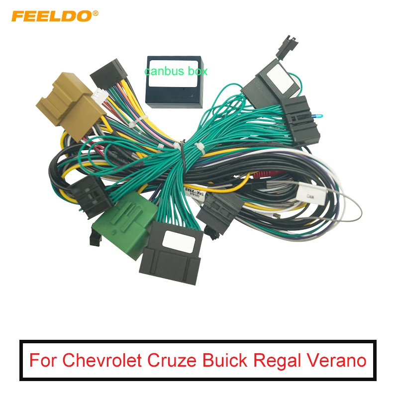 Feeldo Car Audio 16pin Android Power Cable Adapter With Canbus Box For