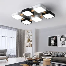 Led Ceiling Lights Modern Rectangle Nordic Simplicity With Remote Control Dimmable Fixture for Kitchen Bedroom Living Room