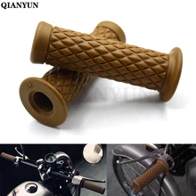 Универсальный мотоцикл 7/" 22 мм Винтаж резиновый руль для мотоцикла для HONDA CB900 CB919 CB1000R CB1000RR CB1100 CB1300