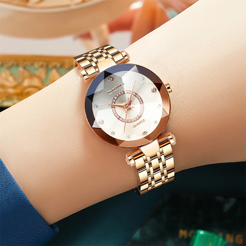 Rose Gold Women Watches 2022 Square Lady Wrist Watch For Female Clock  Stainless Steel Women Watch Brand Luxury relogio feminino