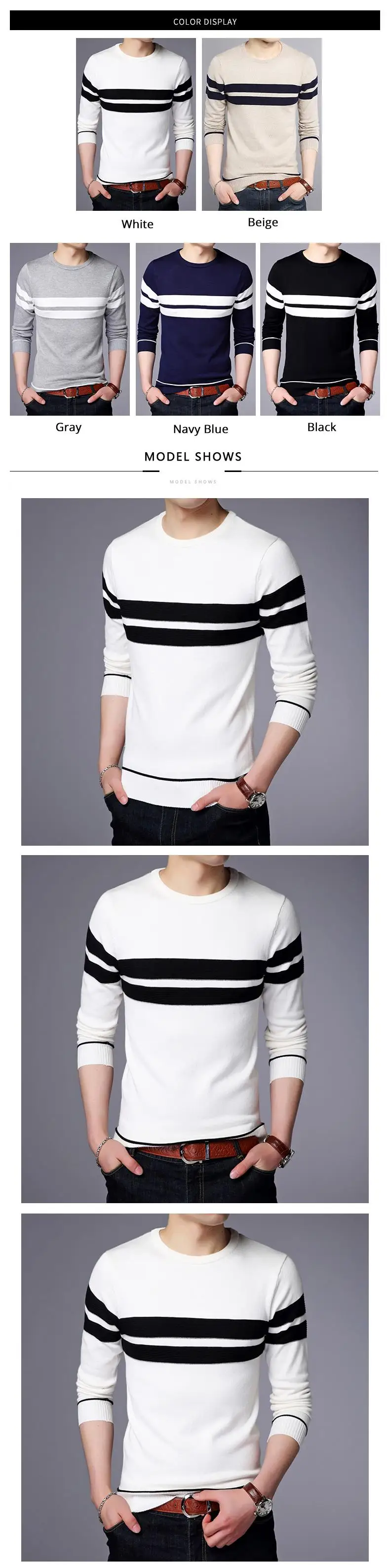 2019 новый модный бренд свитер для мужчин s пуловер Мужской пуловер Джемперы вязаный, шерстяной зимний Корейский стиль повседневная мужская