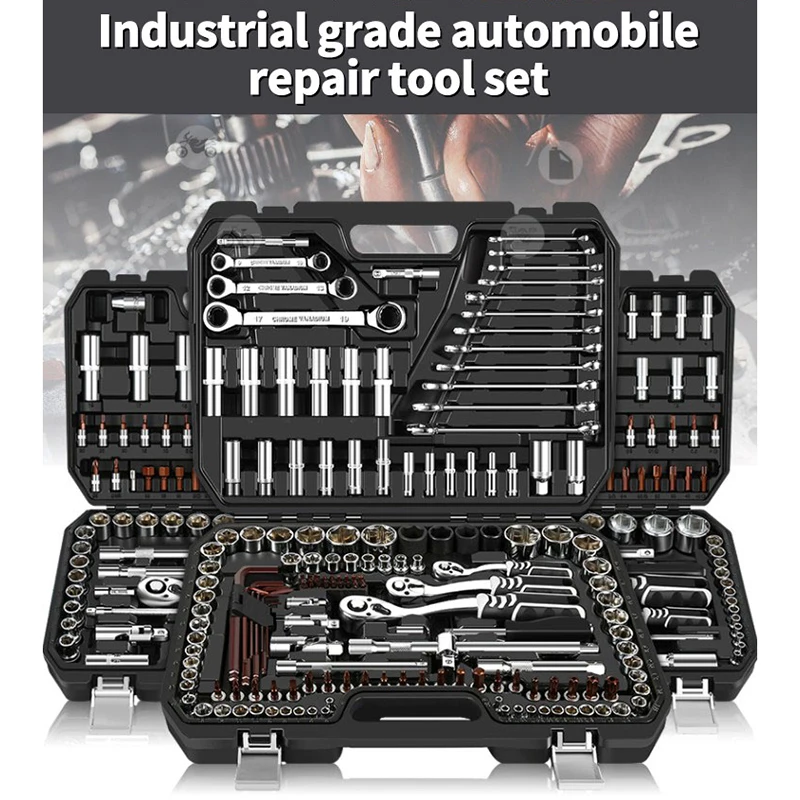 US $42.17 4653PCS Professional Automobile Repair Tool Set Multifunctional Hand Tool Chromes Vanadium Steel Repairing Tool for Car L5