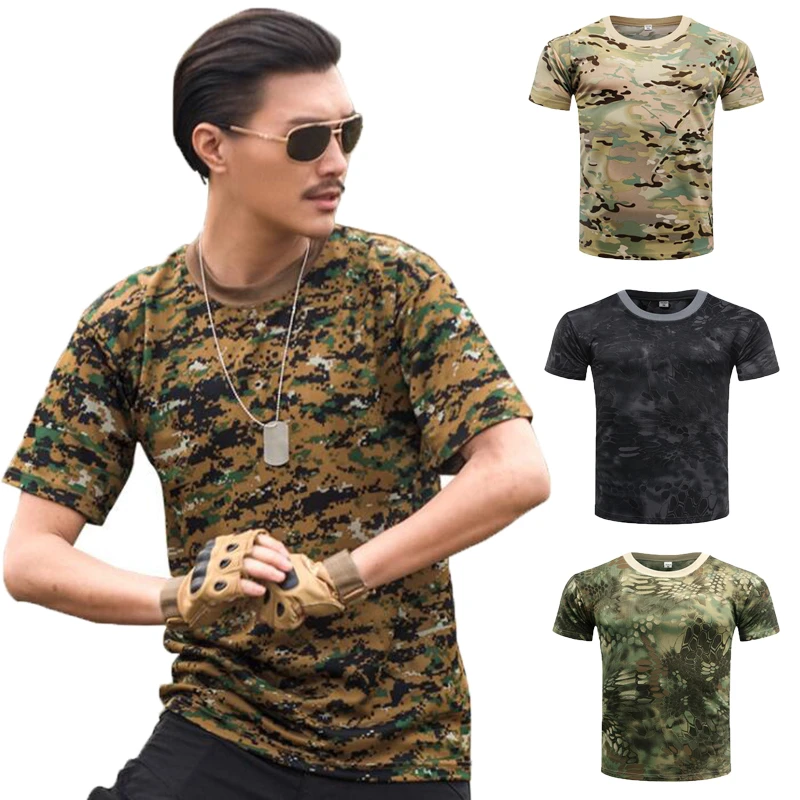 mens short sleeve camo shirt