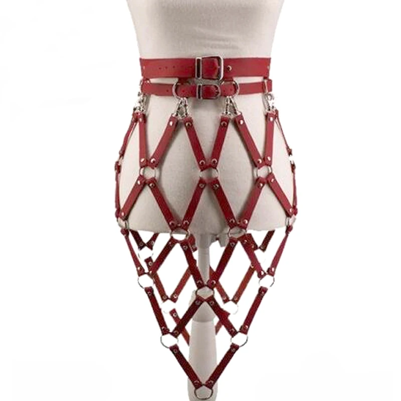 Серии пикантной кожаной обуви с портупея Фетиш пояса с резинками Для ...