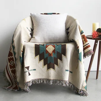 

Aggcual geometry boho throw blanket cover multifunctional Nordic decoration sofa blanket for living room Carpet Picnic mat XT06