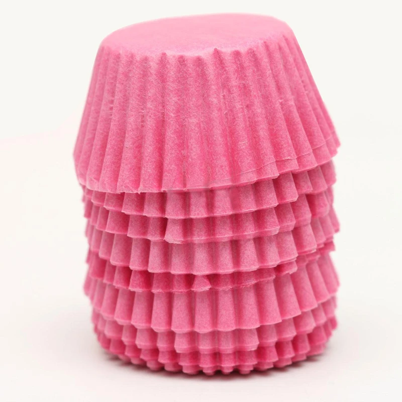 

100PCS Mini Paper Cake Cup Chocolate Liner Baking Cupcake Cases Muffin 7 Colour