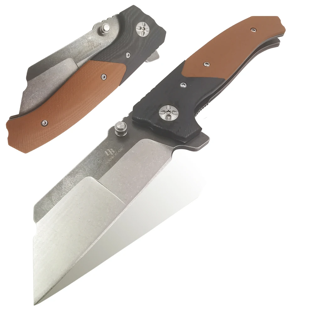 

12PCS/LOT 60-61HRC Folding Knife Ball Bearing D2 Blade G10 Handle Camping Hunting Outing Hiking Mountain Fishing Outdoor EDC