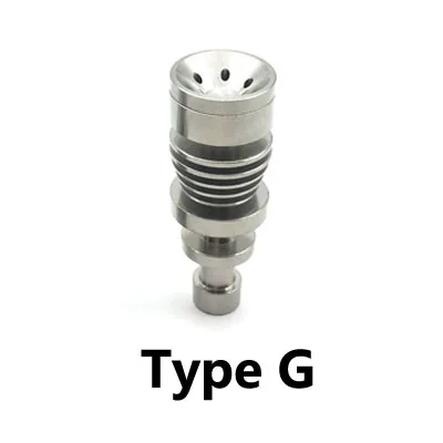 Domeless титановый гвоздь GR2 гвозди шарнир 10 мм 14 мм и 18 мм Стекло Бонг водопровод стеклянные трубы универсальные и удобные - Цвет: Type G