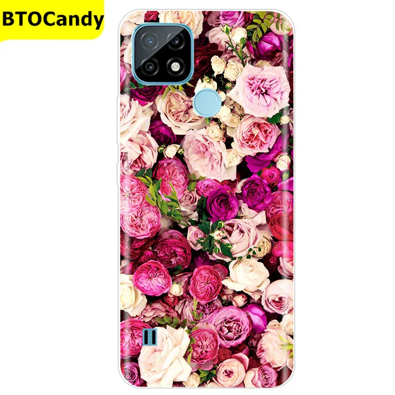 For Realme C21 Case Soft Tpu Silicone Case For OPPO RealmeC21 C 21 Phone Cover Fundas RMX3201 Bumper Case For Realme C21 Cover pouch phone Cases & Covers