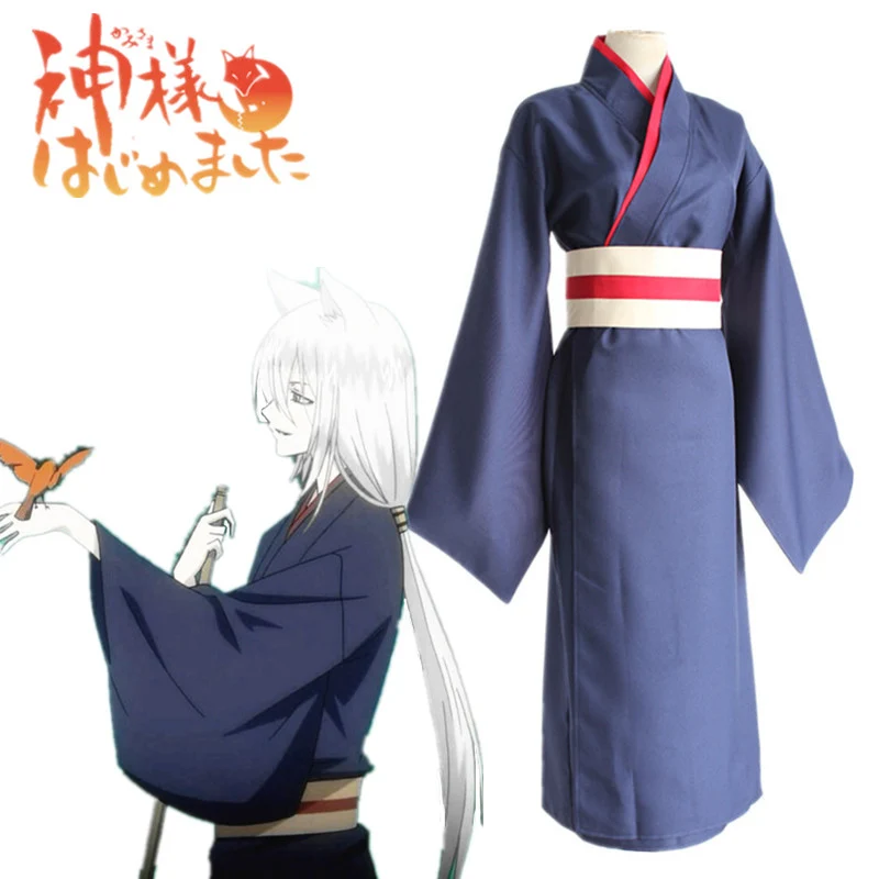 

Anime Kamisama Hajimemashita / Kamisama Kiss Tomoe Uniform Cosplay Costumes Kamisama Love Full Set Kimono ( Robe + Belt )