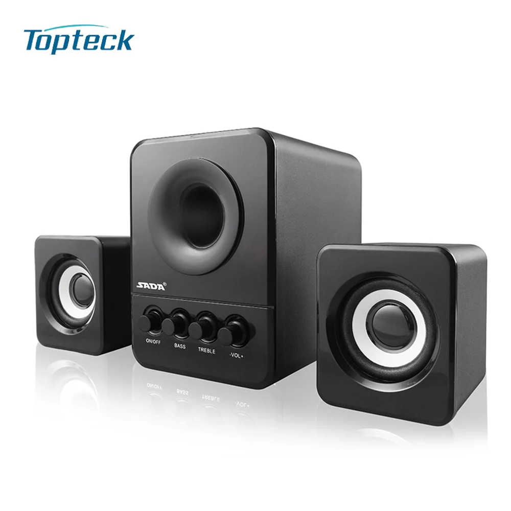 

SADA D-203 USB Wired Combination Speaker Computer Speaker Bass Stereo Music Player Subwoofer Sound Box for Desktop Laptop PC