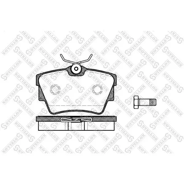 Колодки дисковые з.\ VW T4 1.9-2.5TDi 96 STELLOX 602 010B-SX
