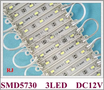

12V expocy waterproof LED light module SMD 5630 / SMD 5730 12V LED module backlight back light for sign DC12V 3 led CE ROHS
