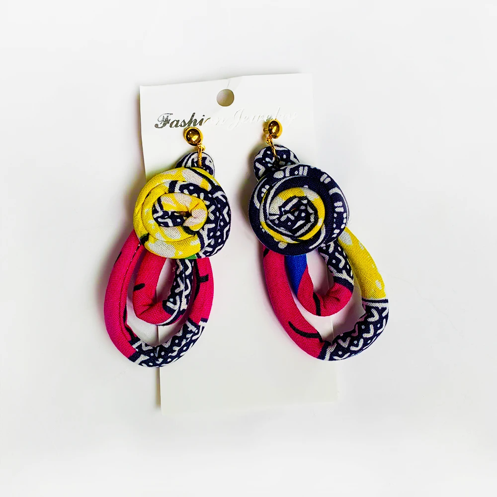 Африканские ювелирные изделия аксессуары ручной работы с принтом Анкары