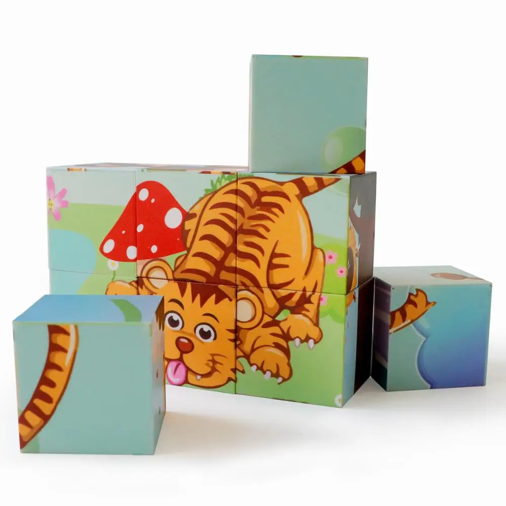 Romboss Magnetic Blocks 3D Puzzles Toy for Children Montessori Learning Educational Toys Animal Cognition Jigsaw Puzzle Games 4