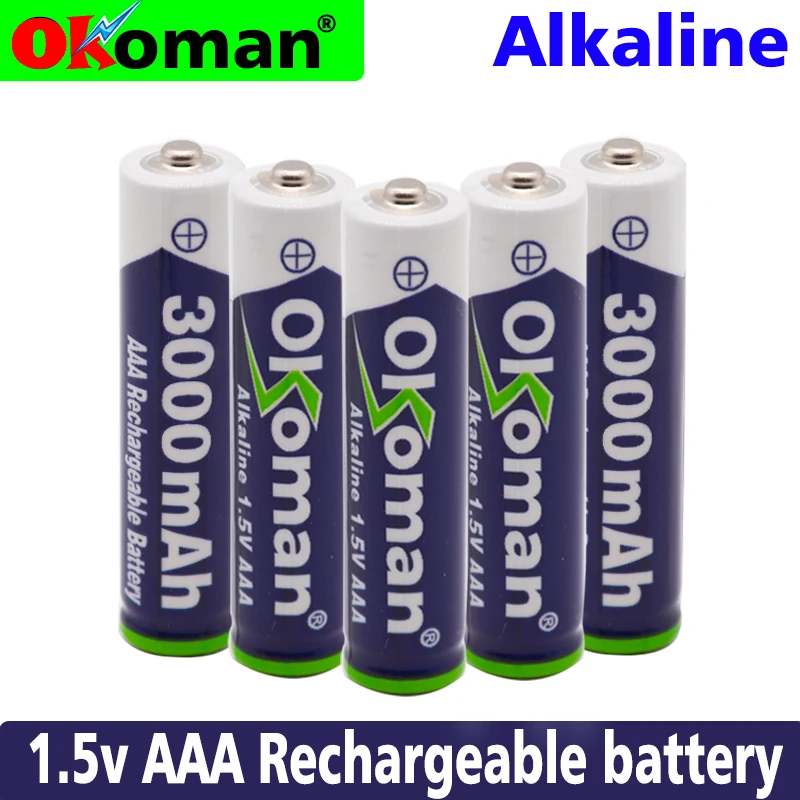 Бренд 3000mah 1,5 V ААА алкалиновая батарея AAA перезаряжаемая батарея для дистанционного управления игрушечная лампа Batery Smoke