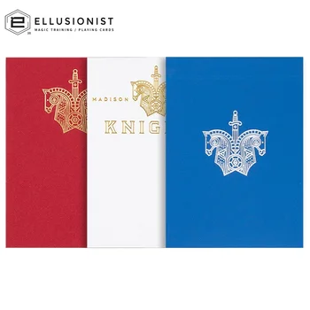 

Ellusionist Knights Playing Cards By Daniel Madison Bicycle Red/White/Blue Deck Poker Size Magic Card Games Magic Tricks Props